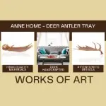 AT014 Anne Home - Deer Antler Tray 